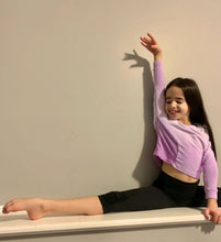 Load image into Gallery viewer, DiP'd "DH20 LS" Bamboo Crop Top in Arctic Lilac ADULT & CHILD